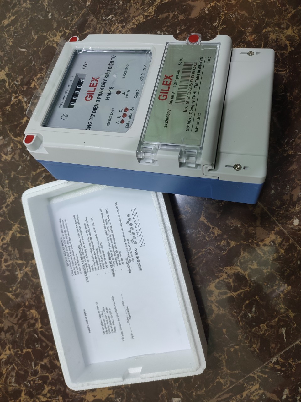CÔNG TƠ ĐIỆN 3 PHA 4 DÂY ĐIỆN TỬ ( KIỂM ĐỊNH ĐẦY ĐỦ )