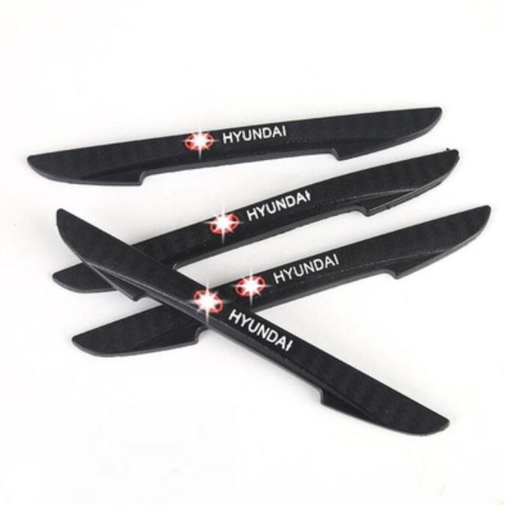 Bộ 4 chiếc nẹp chống va đập cánh cửa ô tô, xe hơi nhãn hiệu Hyundai CYX-HDA Dán chống xước, chống va đập cánh cửa ô tô cao cấp