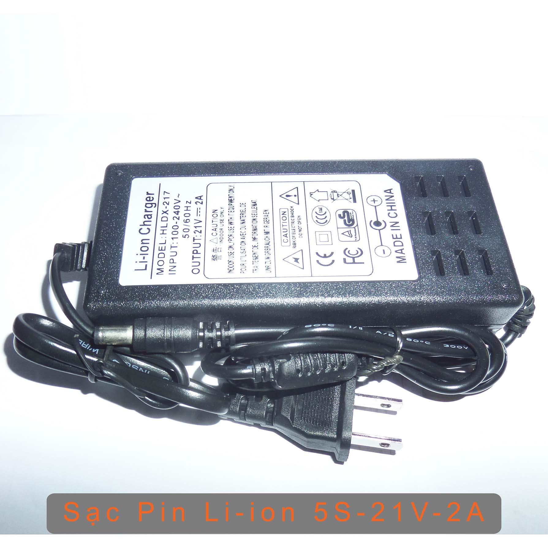 Adapter Sạc Pin 5S 21V - Chuyên sạc (pack) pin Li-ion 5S 18V 21V
