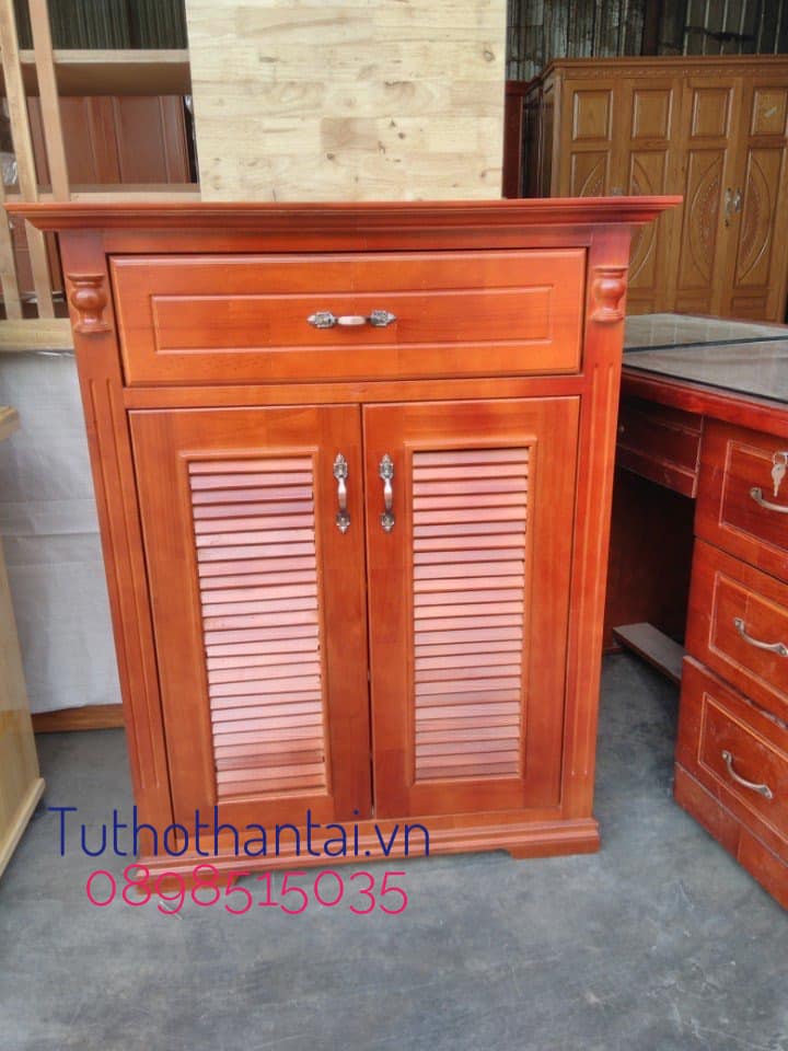 Tủ giày dép gỗ Cao Su Ngang 80cm