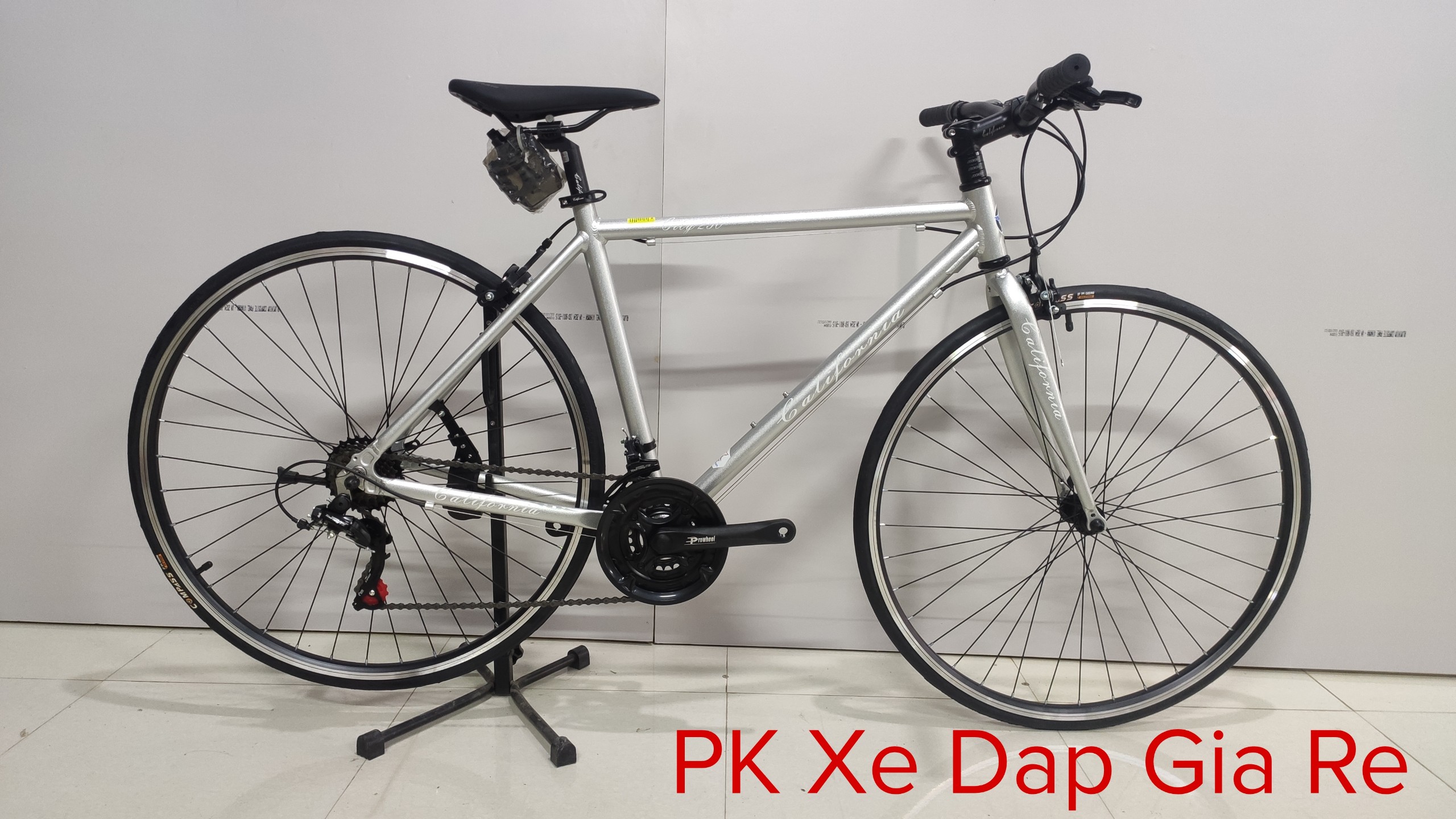 Xe đạp thể thao đường phố california city 250, xe mới, khung nhôm, bộ đề shimano 21 tốc độ, bảo hành 1 năm -pk xe dap gia re
