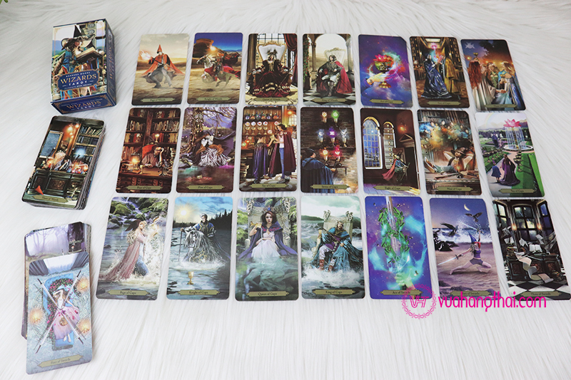 Bộ bài bói Wizards Tarot by Barbara Moore cao cấp