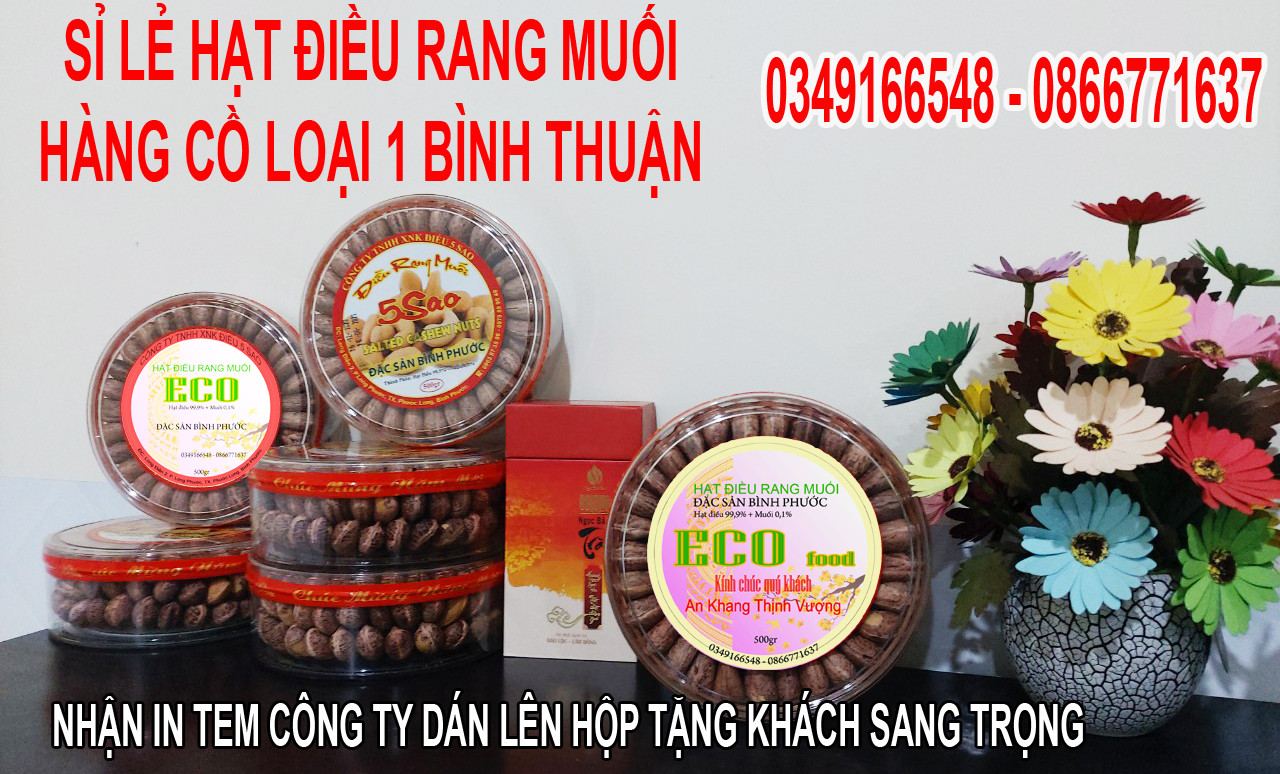 HẠT ĐIỀU RANG MUỐI HỘP 500gram
