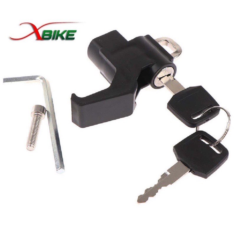 MÓC TREO ĐỒ CÓ KHÓA NÓN CHO XE MÁY