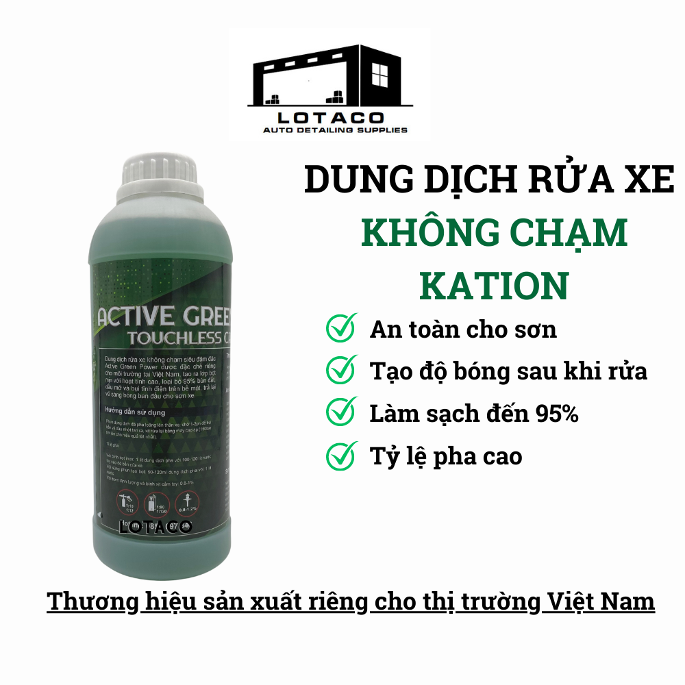 Dung dịch rửa xe không chạm Kation - can 5L