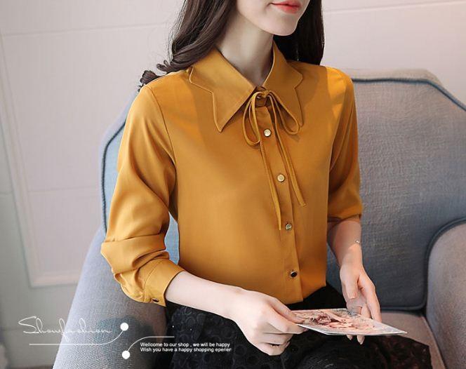 [HCM]Áo sơ mi cổ gợn sóng Nana