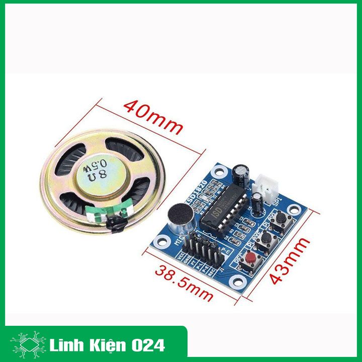 Module ghi âm ISD1820 V2 thu phát âm thanh