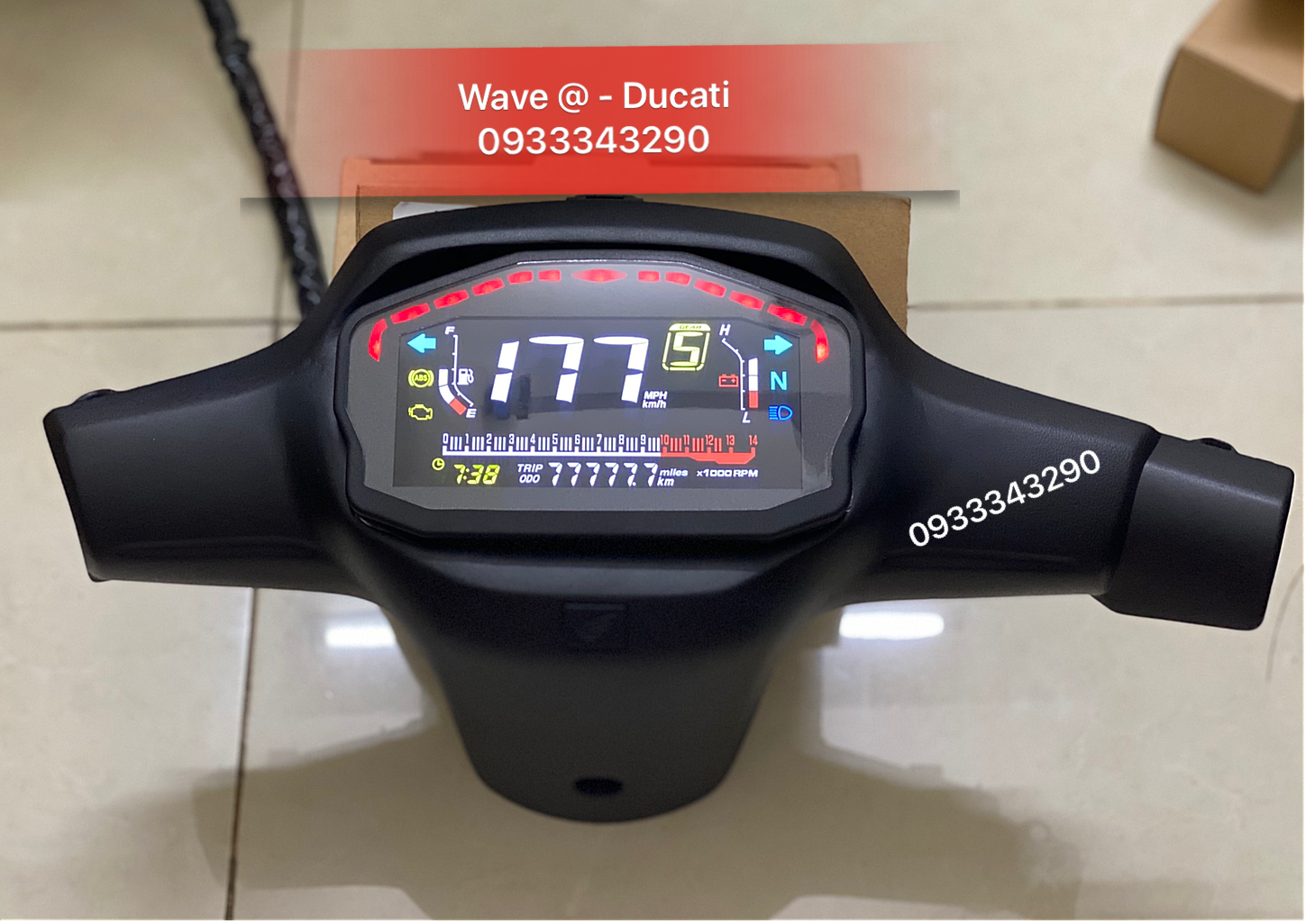 Bộ Bợ Cổ Wave Nhỏ Wave Thái Chế Đồng Hồ Ducati