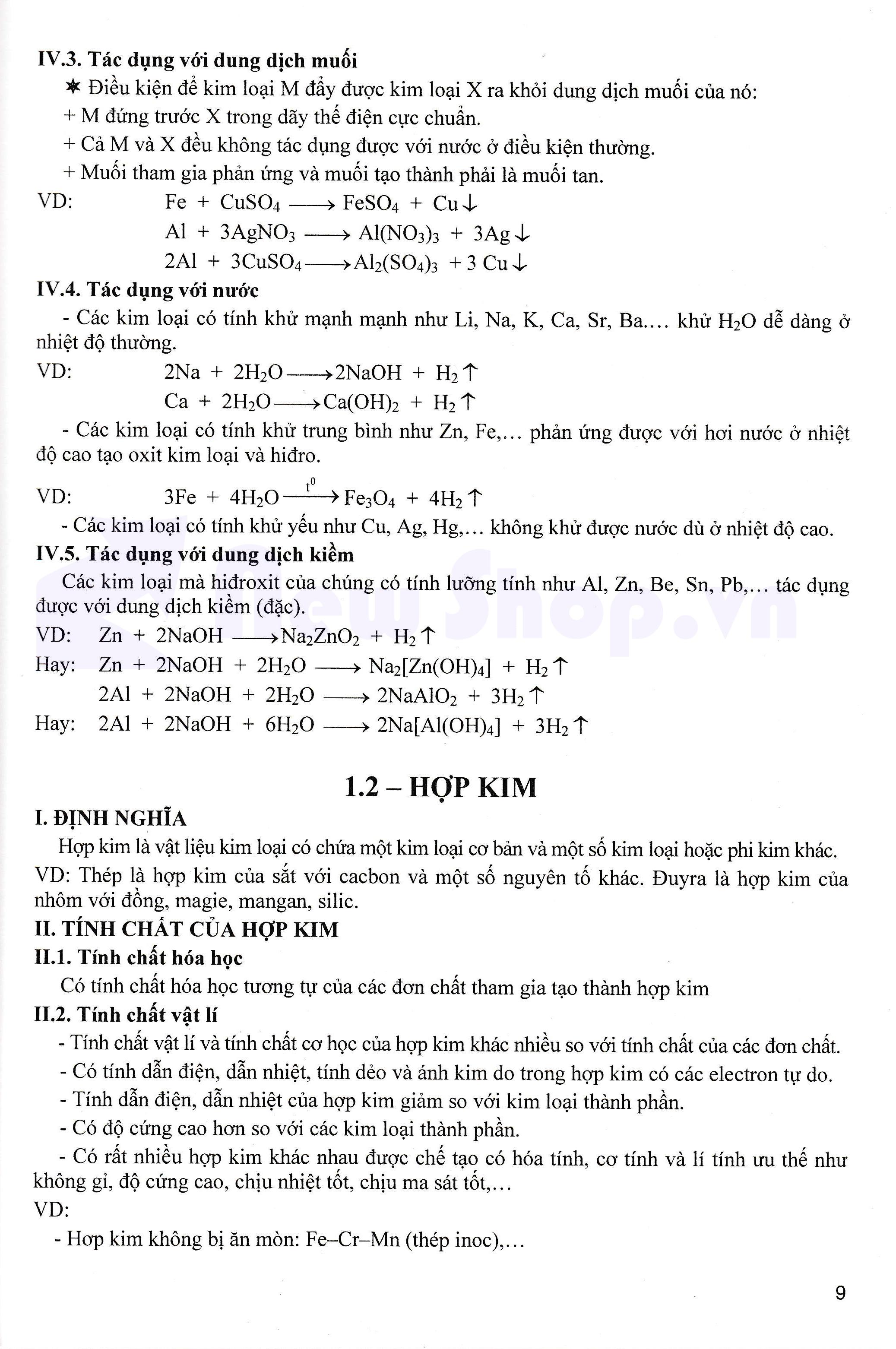 Tổng Ôn Tập Hoá Vô Cơ