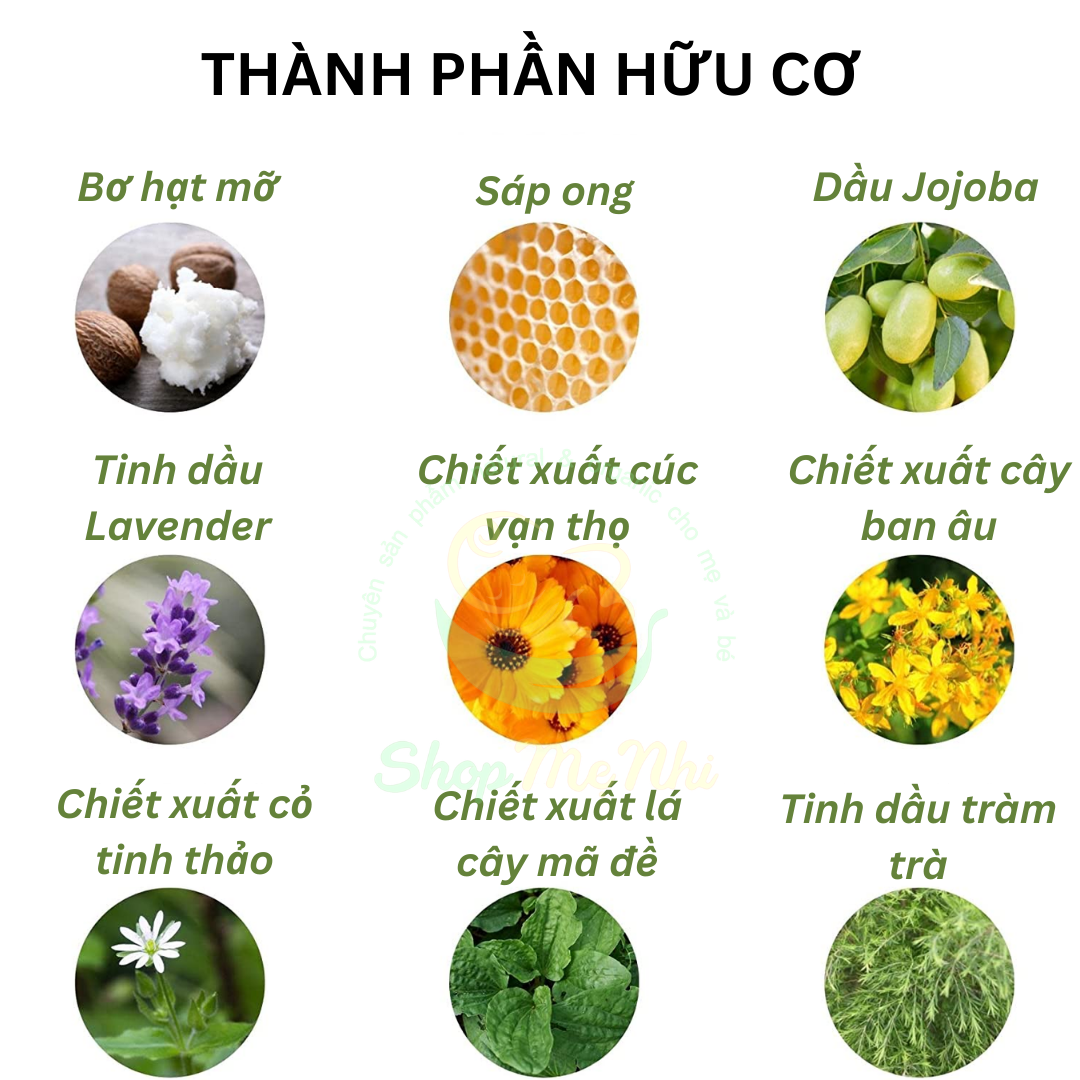 Kem hăm hữu cơ Earth Mama Organic Diaper Balm 60ml.