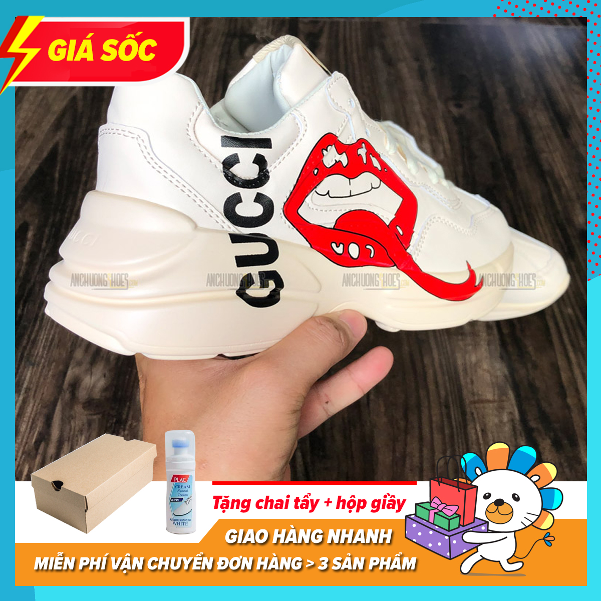 [ Full Box ] Giày Thể Thao Sneaker Nam Nữ Chunky Môi Đẹp Đế Êm