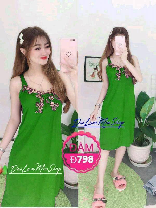 [HCM]Đầm thun lạnh nữ - Đầm ngủ nữ thun mặc nhà - M21