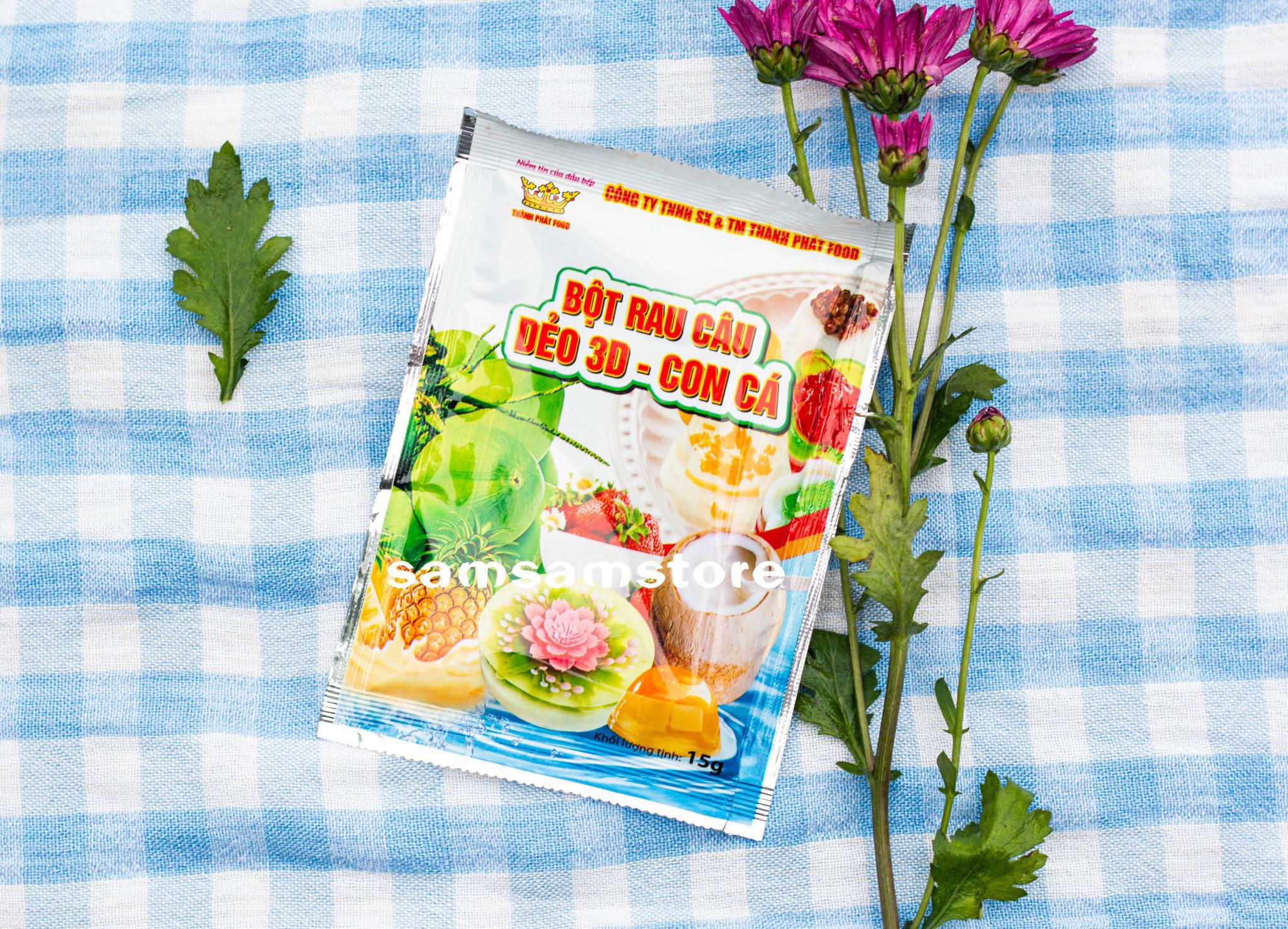 Bột rau câu dẻo 3D - Con cá