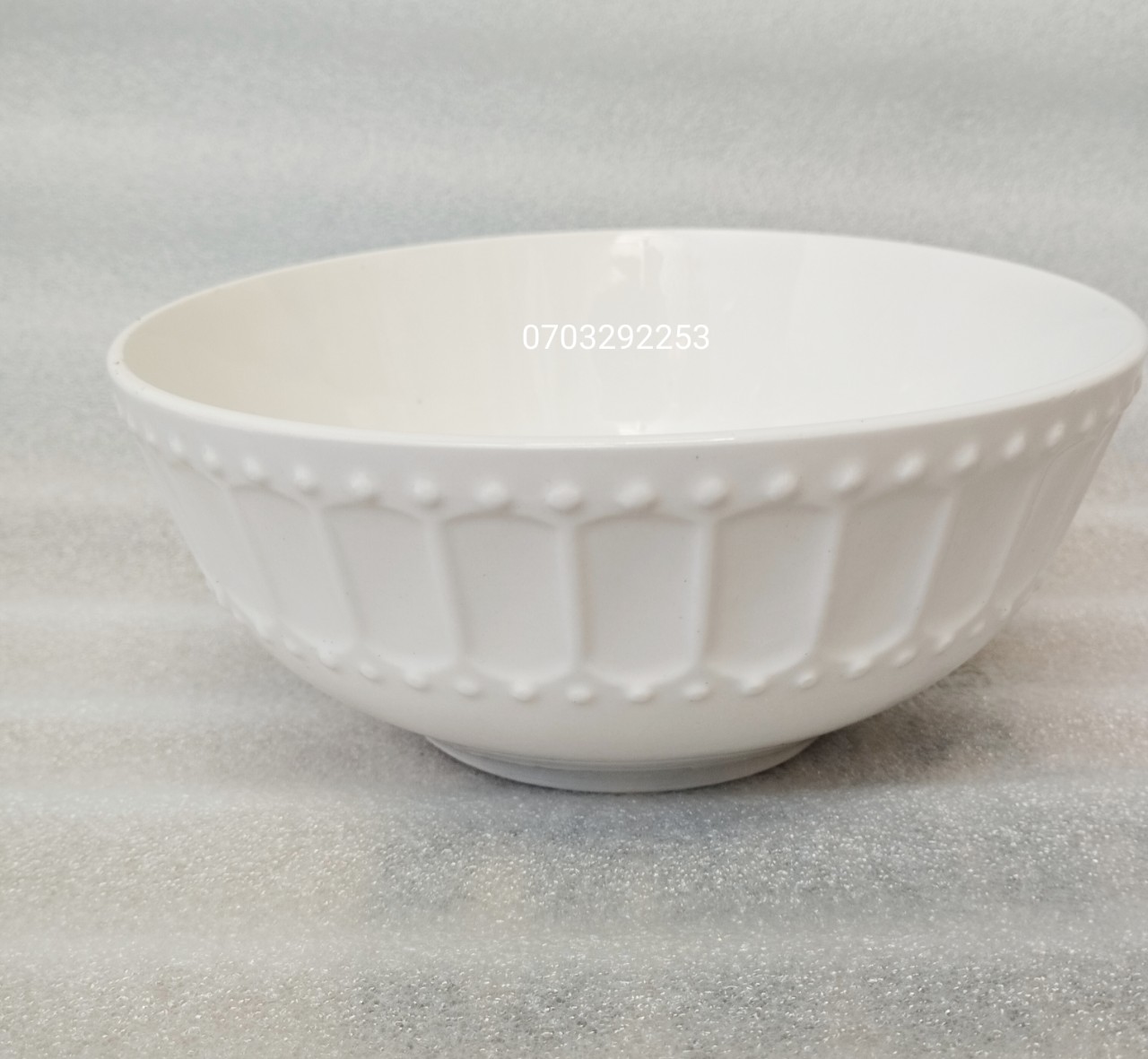 (HCM-xả kho) Tô sứ ăn phở 18cm x 7.5 cm trắng logo Pepsi