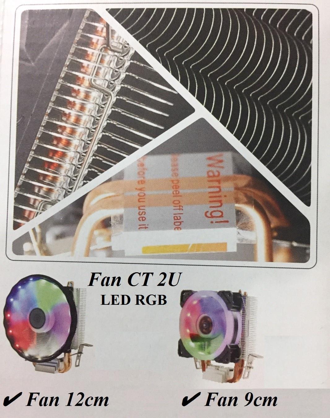 Fan CPU 2U 9cm LED RGB