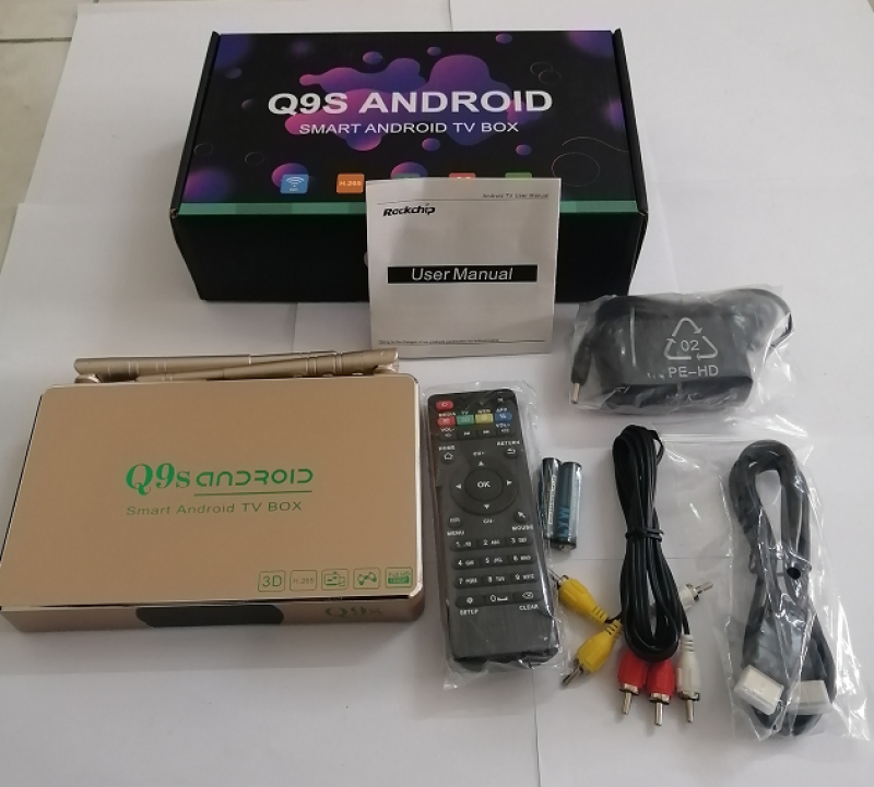 COMBO remote giọng nói chuột bay và đầu Q9S new android tv box os 7.1 hệ thống giọng nói. cài sẵn ứng dụng, bảo hành 12 tháng, dùng với mọi loại tivi đời cũ mới