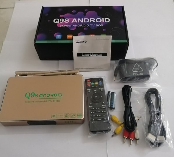 Android Tivi Box Q9s kết nối wifi không dây, 1g/2g đều có, phụ kiện đầy đủ, bảo hành đổi mới - TV BOX SỐ 1