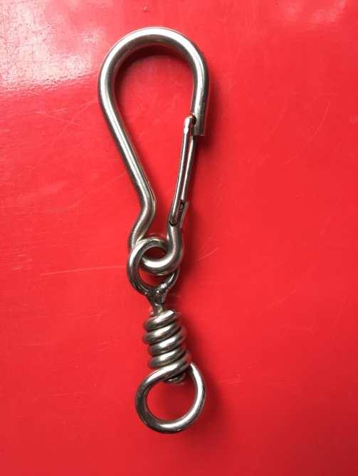 Bộ 2 Móc khóa / Móc treo / Móc Chìa Khóa / Móc Túi Quần/ Móc Xích / Móc xích thú cưng 4 size Inox 304 Cao Cấp