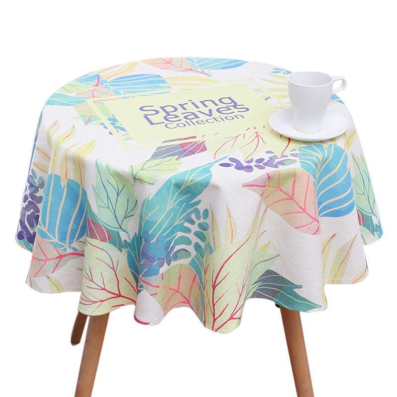 Round tablecloth 140cm in diameter water resistant oil proof cover flower tablecloth 140cm in diameter