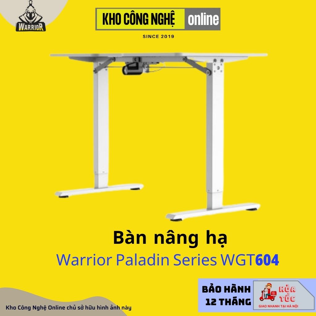 Bàn nâng hạ WARRIOR – Paladin Series – WGT604 (Trắng)