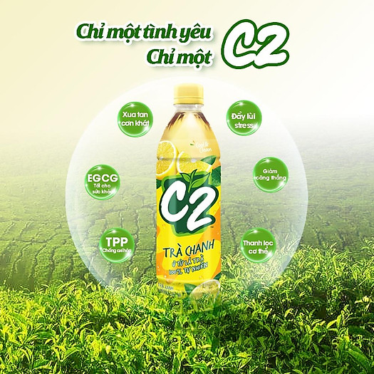 Trà C2 chai 455ml