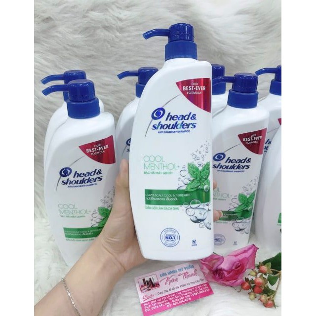 Dầu gội Head & Shoulder Chai 850ml mát lạnh sạch gàu