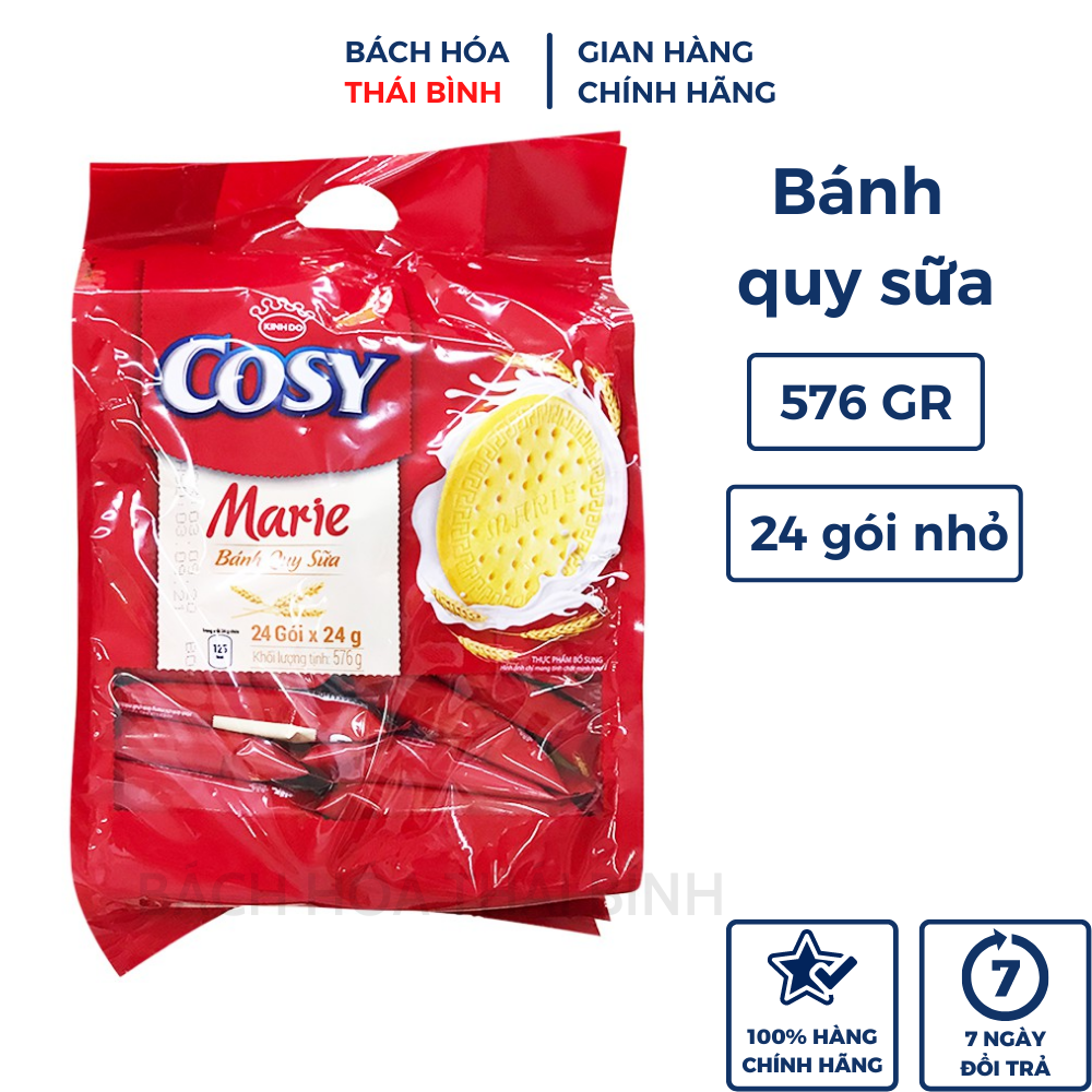Bánh Quy Sữa Cosy Marie bịch 576g 24 gói nhỏx 24g
