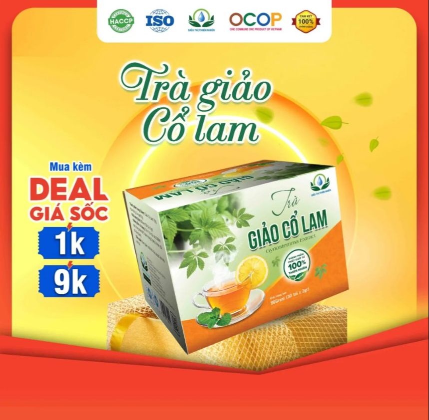 Trà giảo cổ lam , hộp 30 túi lọc 100% chính hãng .