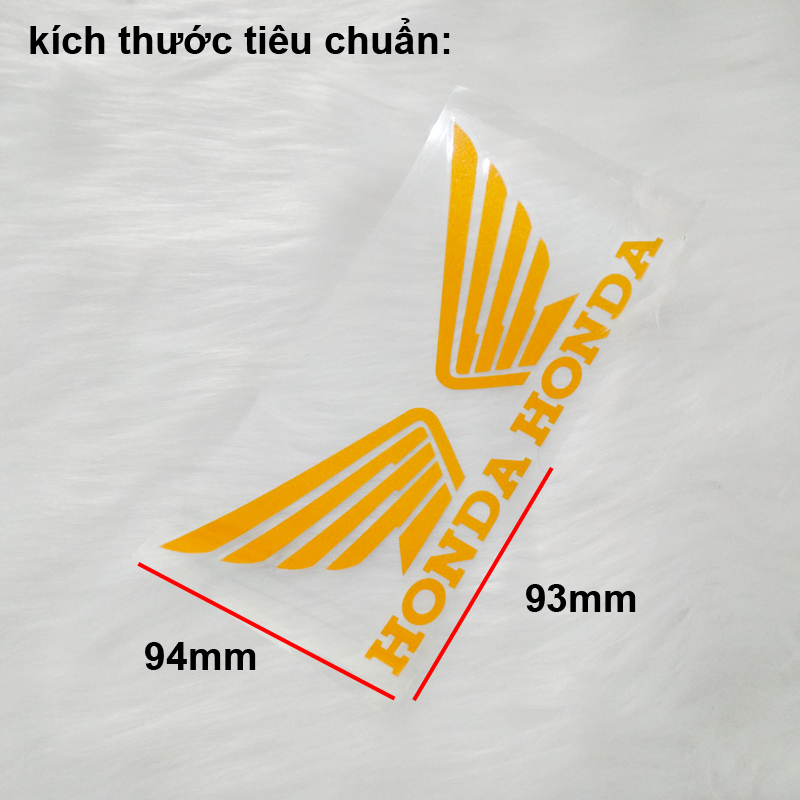 Tem Decal Phản Quang Cánh Chim Honda