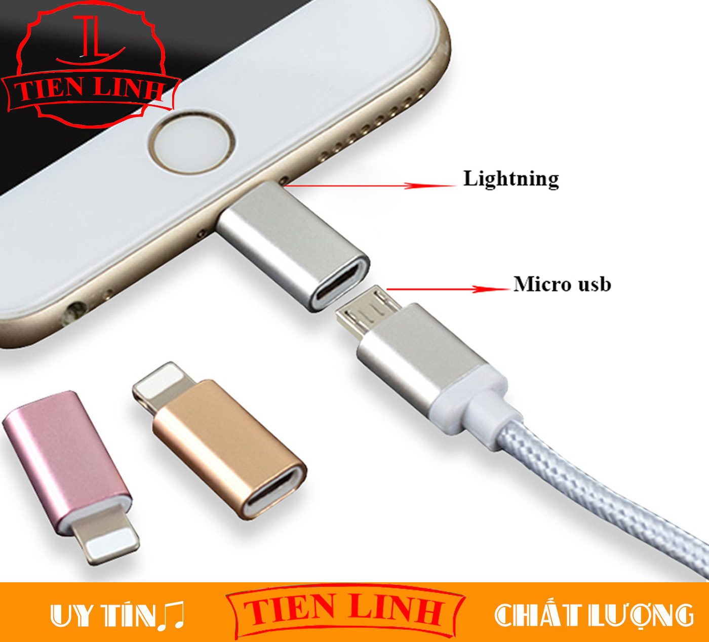 Micro USB (little pullover) to Lightning converter