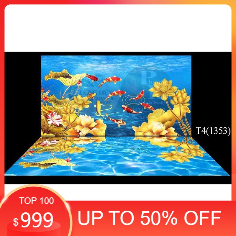 Tranh dán 3D bể cá cảnh (tranhbeca3D)