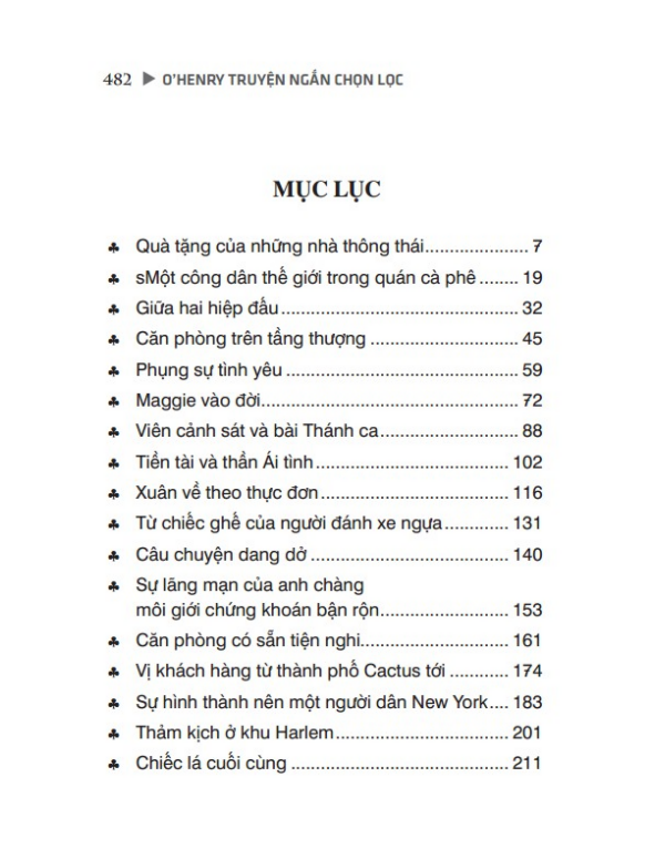 O' henry Truyện ngắn chọn lọc (bìa cứng)