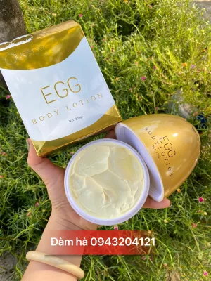 Kem body Trứng Gà vàng EGG Body 250gr -Chính hãng Queenie Skin - Kem Body Trứng gà