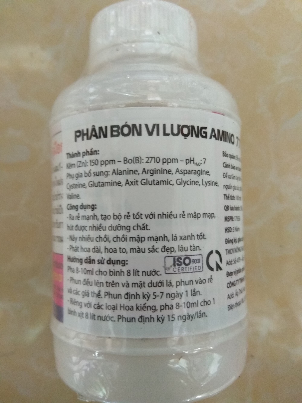 [HCM]Phân bón lá Vitamin B1 Grofer - Chai 100 ml