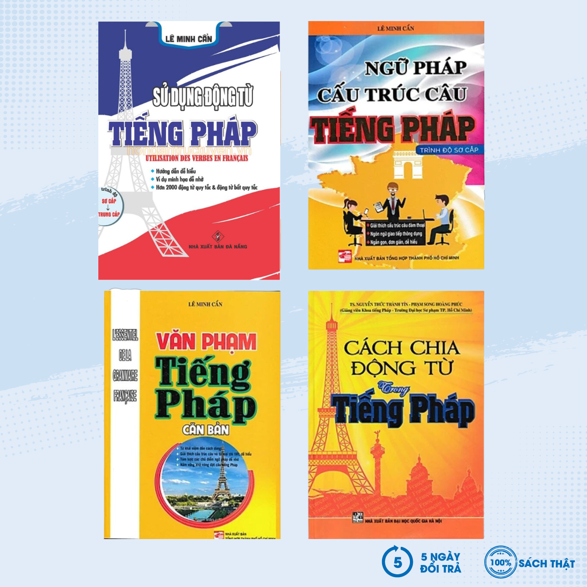 Sách - combo sách học tiếng pháp cho người mới bắt đầu - ha - newshop