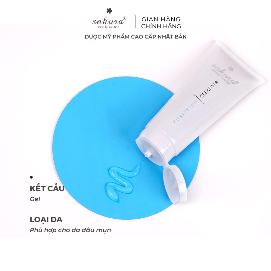 Sữa rửa mặt cho da dầu mụn Sakura Purifying Cleanser 100ml