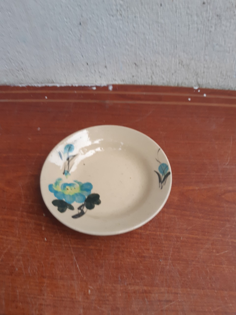 dĩa sành 15 cm hoa ngoc bích 5 cái