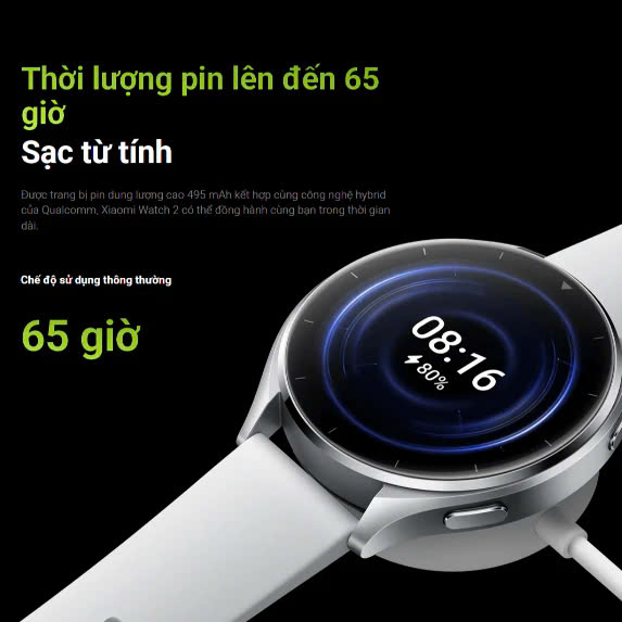 Đồng hồ thông minh Xiaomi Watch 2 | Màn hình AMOLED 1.43" |  12 Kênh theo dõi sức khỏe | HĐH WearOS | Wifi/BT/GPS/NFC