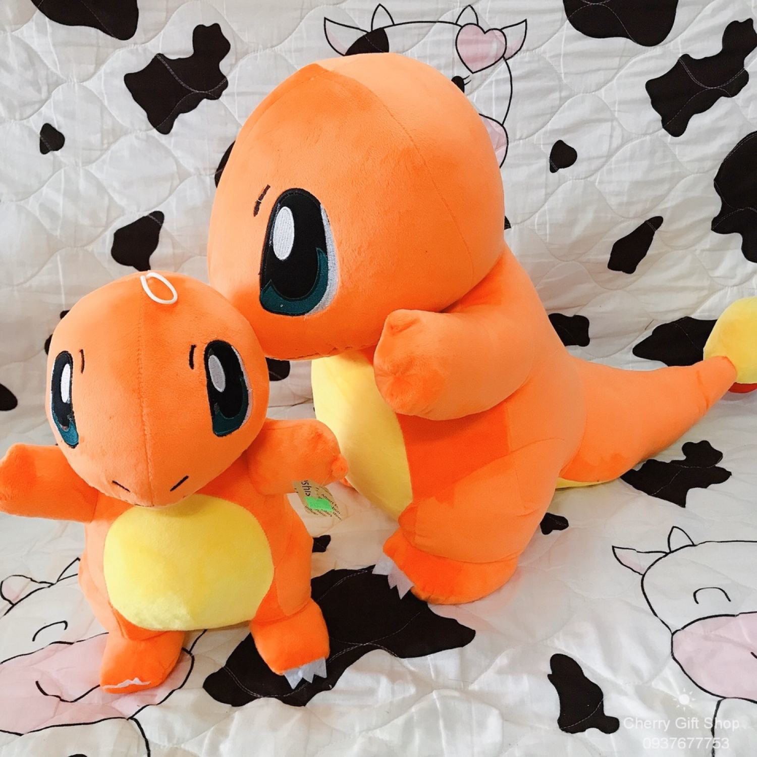 Gấu Bông Pokemon Charmander - Khủng Long Lửa 40cm+50cm+60cm