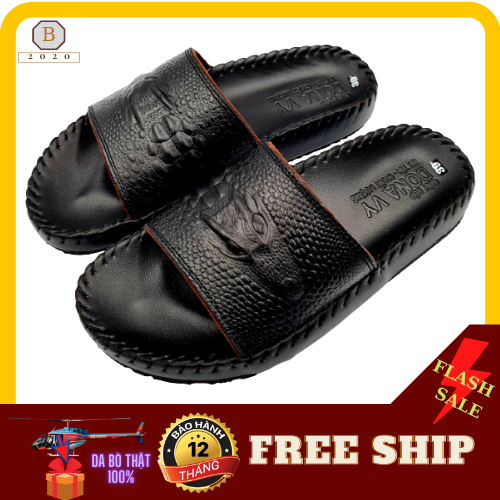 HCMDÉP NAM QUAI NGANG DA BÒ THẬT 100% HÀNG CAO CẤP KHÂU ĐẾ BAO CHẮC CHẮN