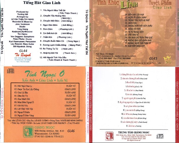 Bộ 4 Đĩa CD giao linh