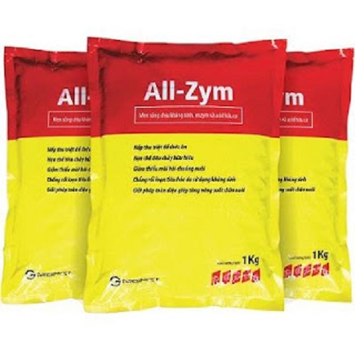 All Zym Men sống chịu kháng sinh, enzyme và acid hữu cơ gói 1kg