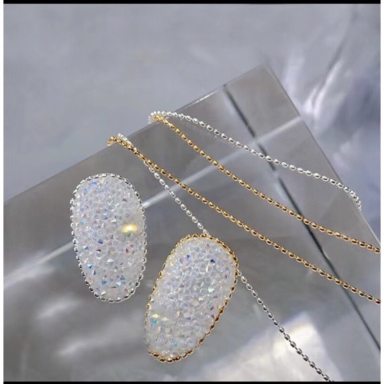 Charm dây xích đá làm nail
