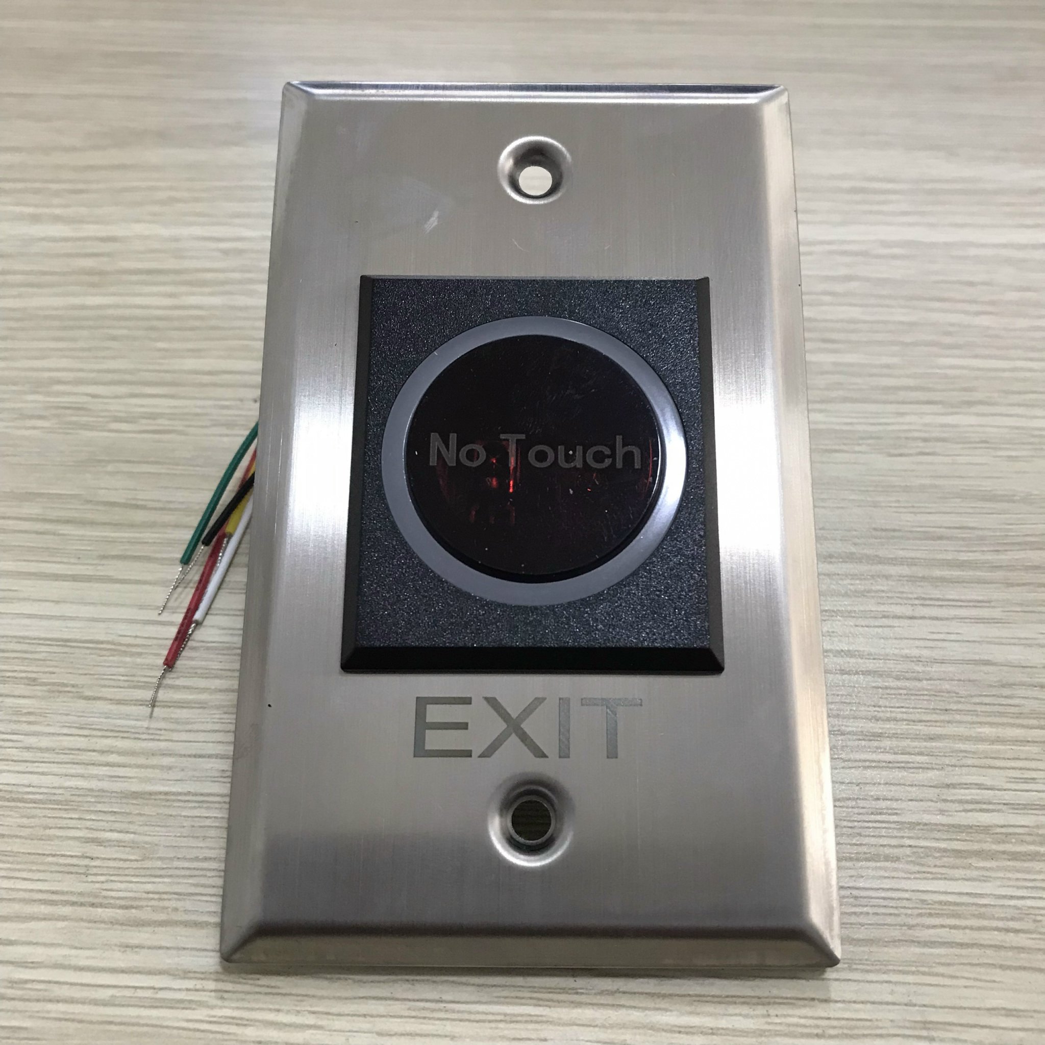 Nút exit cảm ứng hồng ngoại inox hình chữ nhật