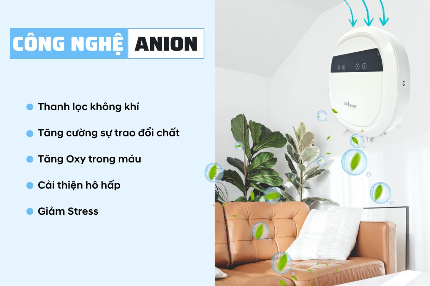 Máy khử độc thực phẩm máy sục ozone rửa thực phẩm Dr.Ozone [ Hàng chính hãng]