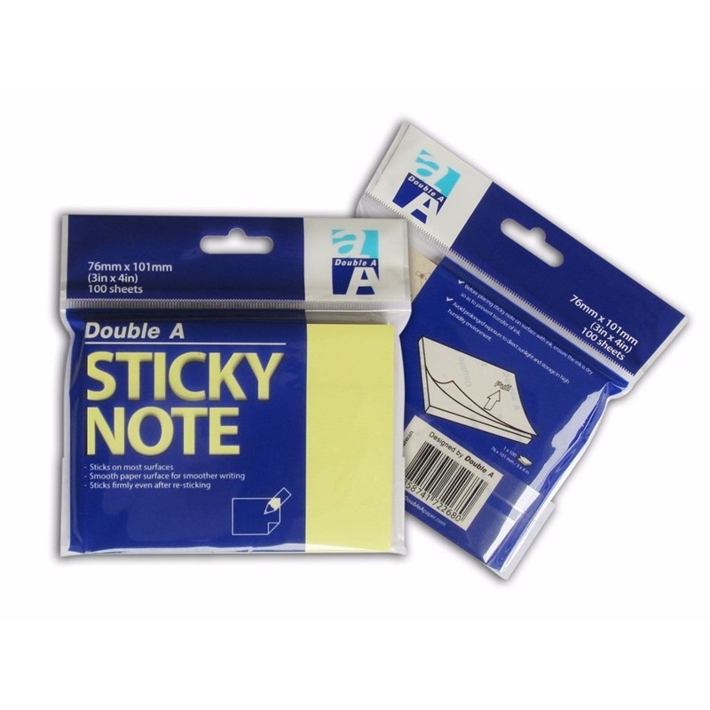 Giấy note double a - màu vàng
