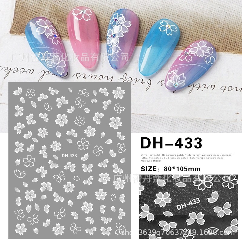 STICKER DÁN MÓNG CHỦ ĐỀ HOA 2