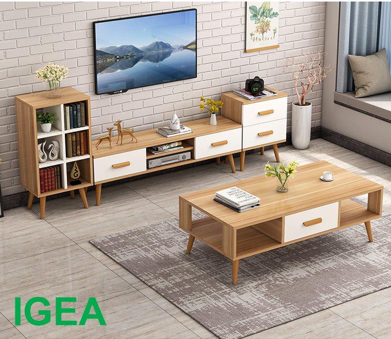Bộ Combo Bàn, Tủ, Kệ Bắc Âu BM15