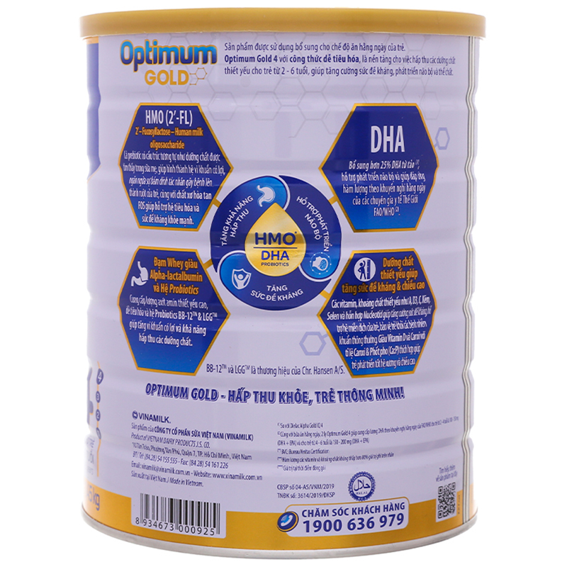 Sữa bột optimum gold 4 1450g (2-6 tuổi)