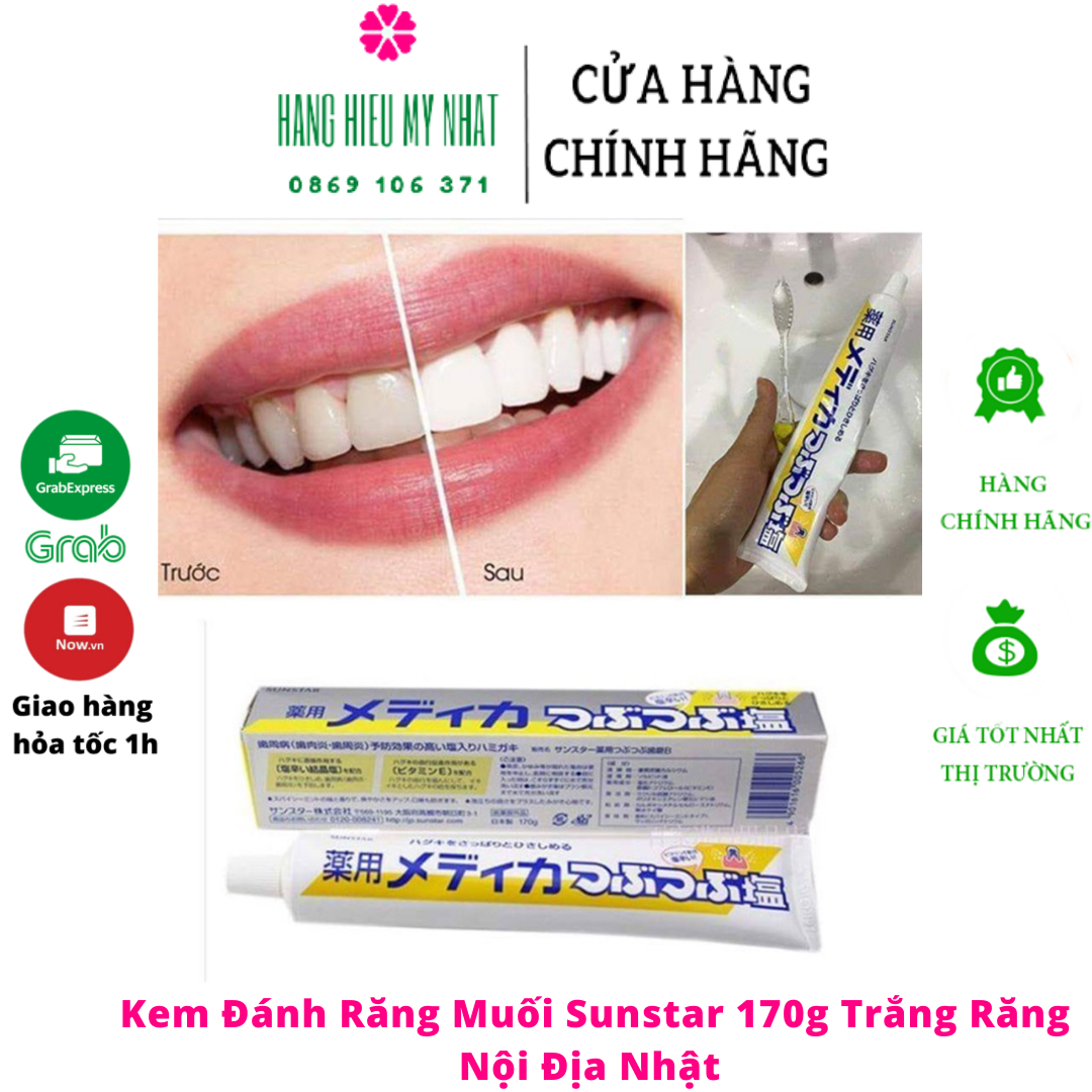 Kem đánh răng muối cao cấp Sunstar Nhật Bản (170g)